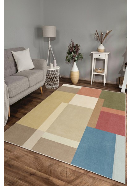 Dekoratif Yıkanabilir, Kaymaz Tabanlı, Modern Salon Oturma Odası Halısı - FR279 modelleri