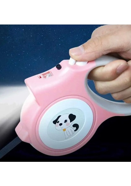 LED Işıklı Otomatik Uzayan Köpek Gezdirme Tasması – Gece Kullanımına Uygun, 5 Metre modelleri