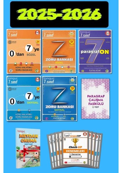 0 Dan 7 Ye Konu Anlatımlı Set +7. Sınıf Zoru Bankası Tüm Dersler Seti + Paragraf Deneme Paketi