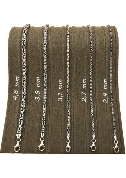 925 Ayar Gümüş Erkek Bileklik Kare Kral Model 3,1mm Genişlik 20cm Uzunluk msb08 indirimleri