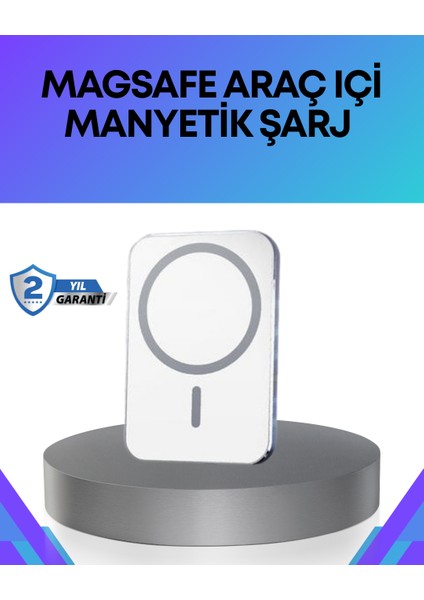 360° Döner Başlıklı Magsafe Araç Telefon Tutucu Hızlı Şarjlı