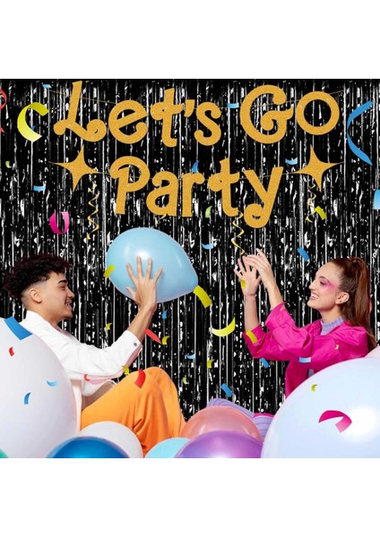 bfs siyah renk ekstra metalize parlak saçaklı arka fon perde ıthal 1x2 metre fırsatları