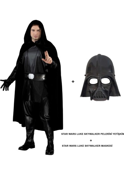 Wars Luke Skywalker Pelerini Yetişkin ve Maskesi
