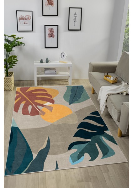 Dekoratif Yıkanabilir, Kaymaz Tabanlı, Modern Salon Oturma Odası Halısı - FR283 fiyatları