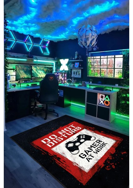 Dekoratif Yıkanabilir, Kaymaz Tabanlı, Modern Oyun - Genç Odası Halısı - WOOKECE1327 modelleri