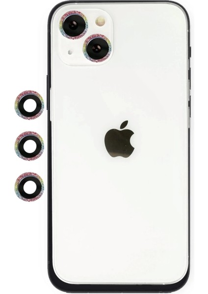 Bfs iPhone 14 Shine Kamera Lens - Rainbow