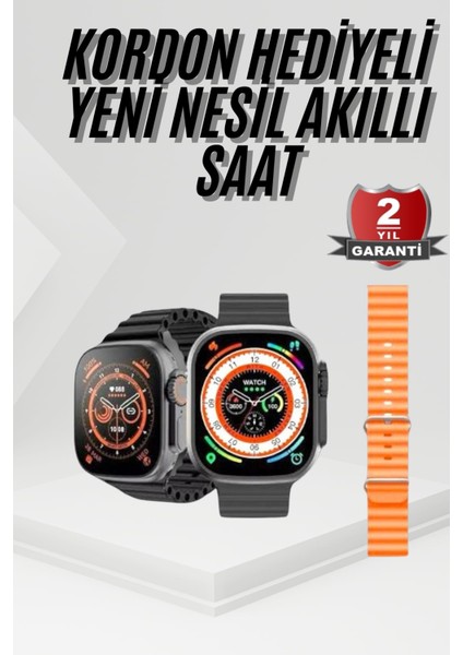 Akıllı Saat Sağlık Takibi Kalp Atışı Adımsayar Ultra Yeni Nesil Nefes Egzersizi