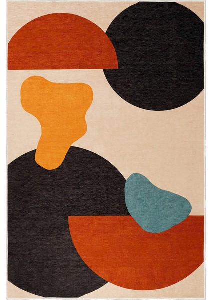 Dekoratif Yıkanabilir, Kaymaz Tabanlı, Modern Mutfak Halısı - WOOPAMUK007 fırsatları