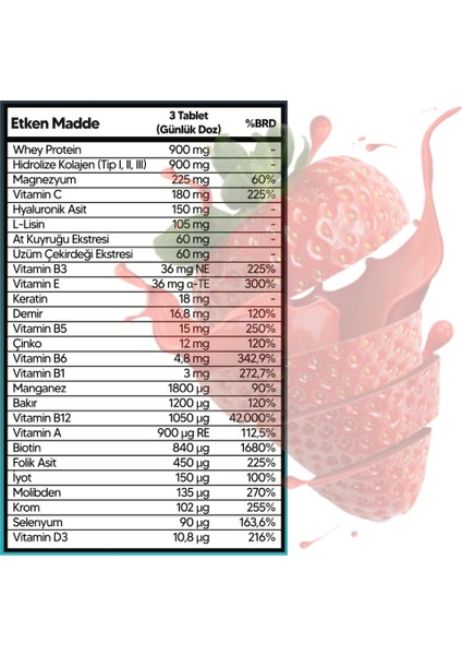 Multi + Plus Multihidrolize Kolajen, Multivitamin, Multimineral Içeren Destekleyici Besin fiyatları