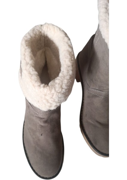Küllü Kahverengi Içi Kürklü Nubuck Kısa Outdoor Kadın Bot ,kışlık Kadın Bot indirimleri