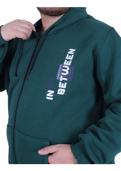 Mocgrande Büyük Beden Kapüşonlu Fermuarlı 3ip Sweat In Between 25717 Neftı fırsatları