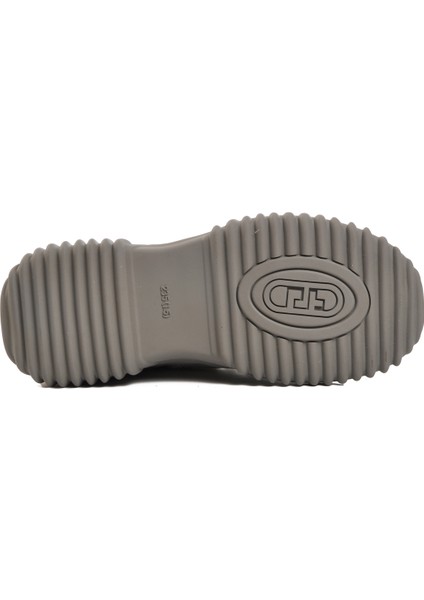 Gri Bağcıklı Fermuarlı Kadın Sneaker Bot indirimleri