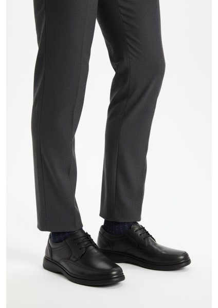 Dsn 2038 M Siyah Hakiki Deri Erkek Günlük Ayakkabı modelleri