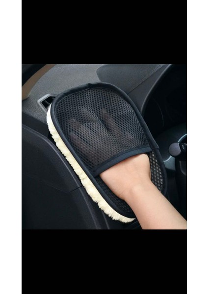 Yünlü Hassas Araba Yıkama ve Temizlik Eldiveni Yumuşak Dokulu modelleri