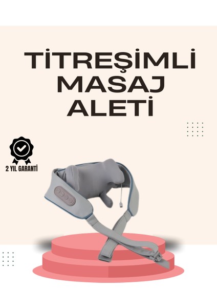 Kablosuz Boyun ve Omuz Masaj Aleti | Isıtmalı ve Yoğurmalı