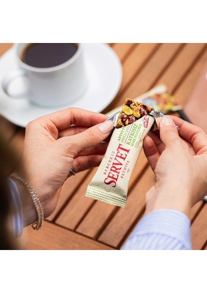 Servet Şeker İlavesiz Antep Fıstığı Krokan Bar 120 gr (6 x 20 gr) modelleri