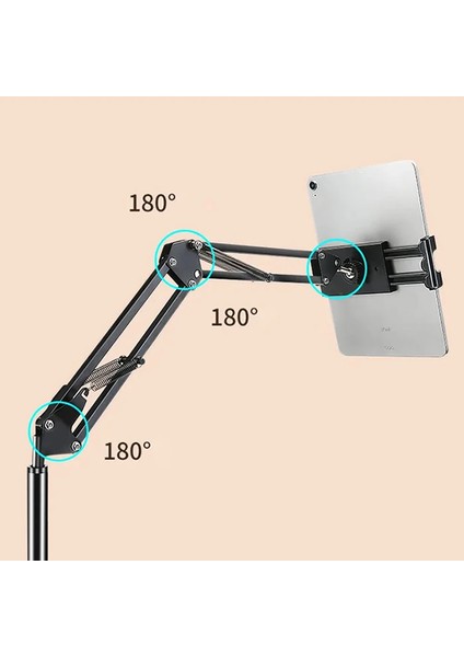 Ally 360 Derece Ayarlanabilir Teleskopik Metal Telefon - Tablet Tutucu STAND-(5775) - MBN9971-5832 indirimleri