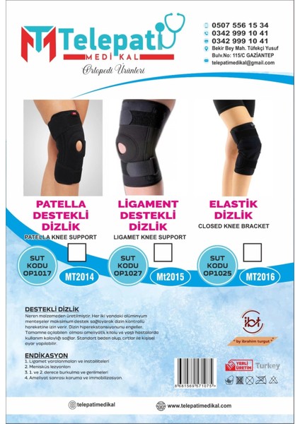 Ligament Destekli Dizlik