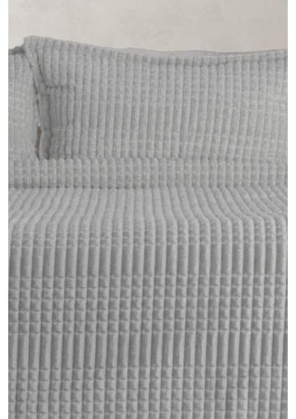 Merinos Modern Line Tek Kişilik Battaniye Seti Gri