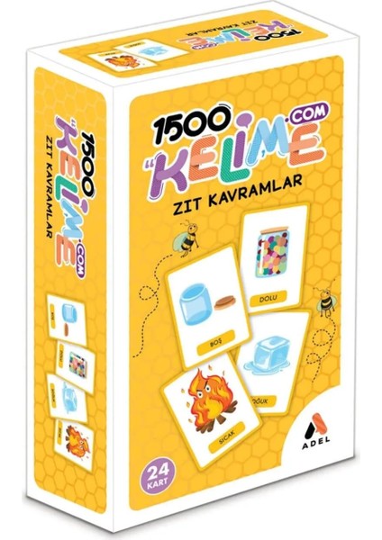 1500 Kelime Kavramlar 24 Kart Okul Öncesi Eğitim Zeka Gelişimine Yardımcı Iletişim Becerisi Gelişimi