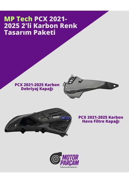 Pcx 2021-2024 2'li Karbon Renk Tasarım Paketi