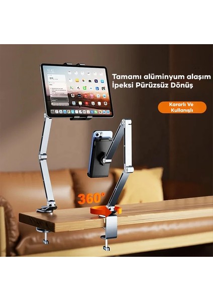 Ally 360° Dönebilen Katlanır Masaüstü Tablet ve Telefon TUTUCU-(5775) - MBN6716-6534 fiyatları