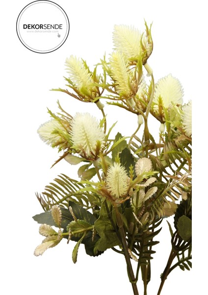 Yapay Dikenli Bitki Yapay Çiçek Krem 35 cm fiyatları