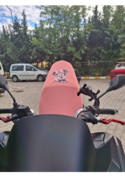 Minnie Mouse Desenli Yavruağzı Motosiklet Koltuk Kılıfı Ekonomik modelleri
