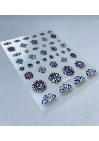5d Kabartmalı Bohem Tırnak Süsleme Stickerı 0484 Nail Art Süslemeleri fiyatları