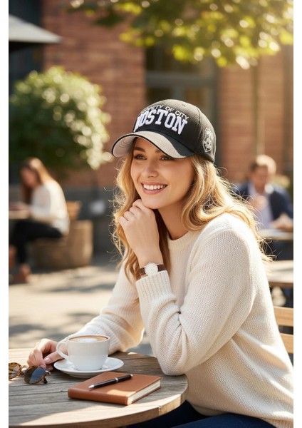 Boston Vintage Siyah Kep Şapka modelleri