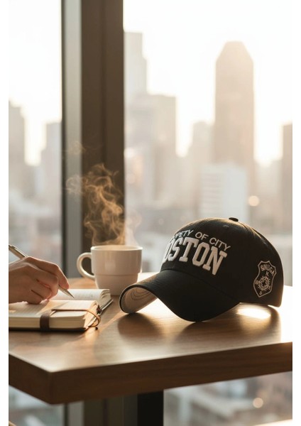 Boston Vintage Siyah Kep Şapka fırsatları