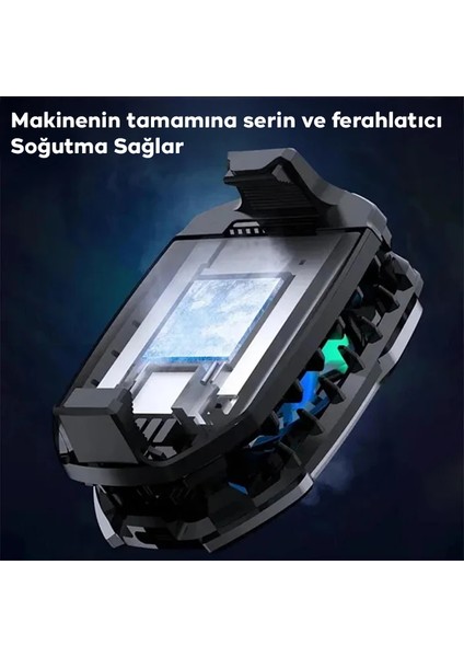 Memo Dla8 Cep Telefon Soğutma Fanı Radyatör Soğutucu Rgb LED IŞIKLI-(5775) - MBN1161-4595 fırsatları