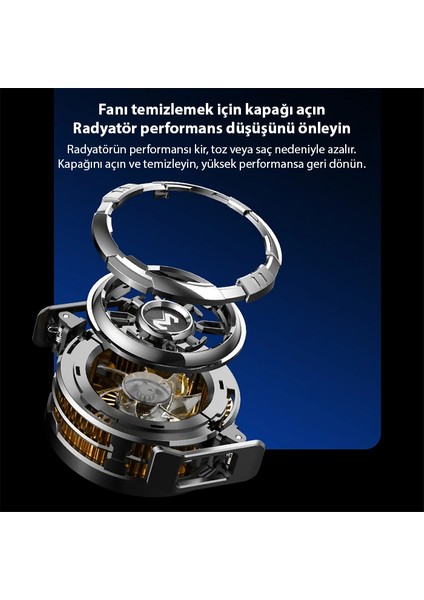Memo CX08 Ios Android Soğutucu 15W Manyetik + Arka Klips 2&#039;SI 1 Arada Yarı I - MBN1328-4941 fırsatları