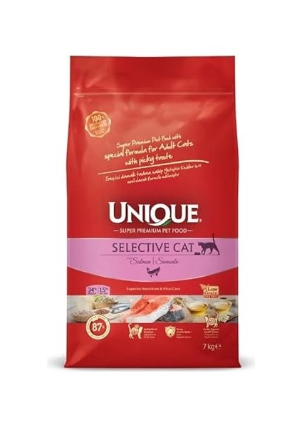 Unique Adult Selective Cat With Salmon 7 kg fiyatları