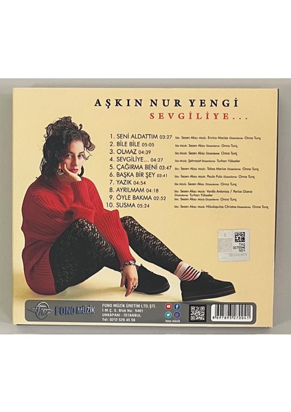 Aşkın Nur Yengi Sevgiliye CD (Orijnal Dönem Baskı Cd) fiyatları