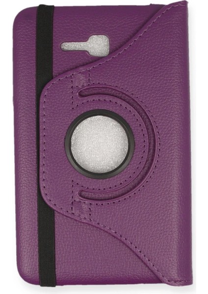 Bfs Samsung Galaxy T110 / T113 Tab 3 Lite 7 Kılıf 360 Tablet Deri Kılıf - Mürdüm fiyatları