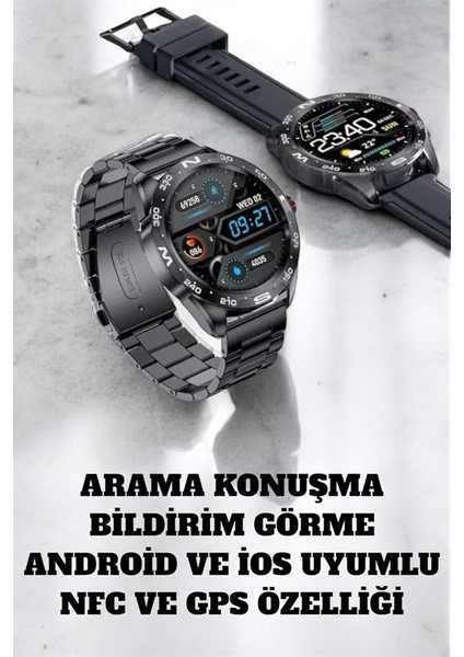 Akıllı Saat Arama Cevaplayan Titreşim Özelliğiyle Bildirim Görebilen