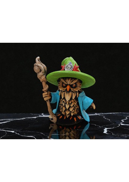 Wizard (Büyücü) 3D Figür Baykuş - Mysterious Owls - 011