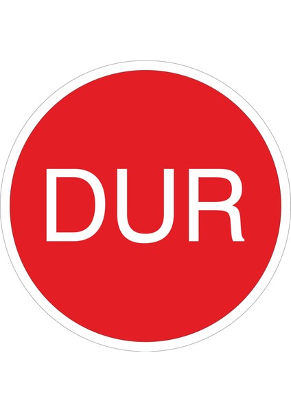 25X25 cm Pvc Dur Uyarı Levhası