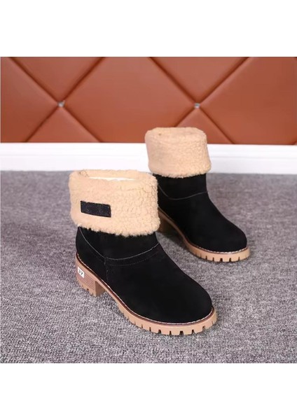 Küllü Kahverengi Içi Kürklü Nubuck Kısa Outdoor Kadın Bot ,kışlık Kadın Bot modelleri