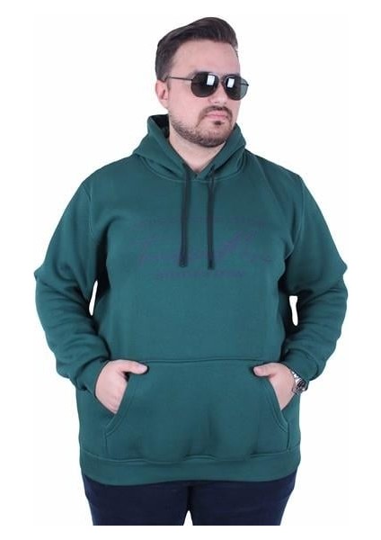 Mocgrande Büyük Beden 3ip Kapüşonlu Sweat Let's Go 25720 Neftı