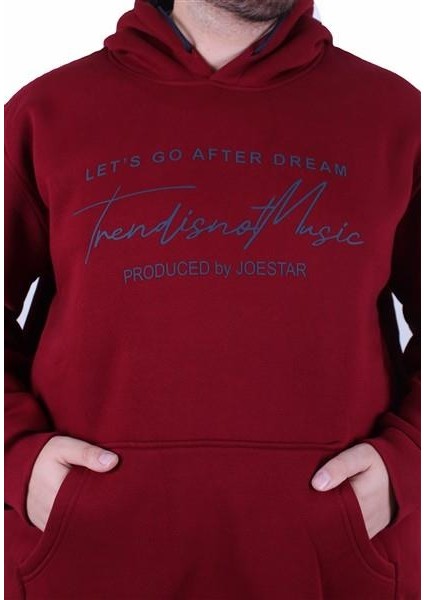 Mocgrande Büyük Beden 3ip Kapüşonlu Sweat Let's Go 25720 Murdum modelleri