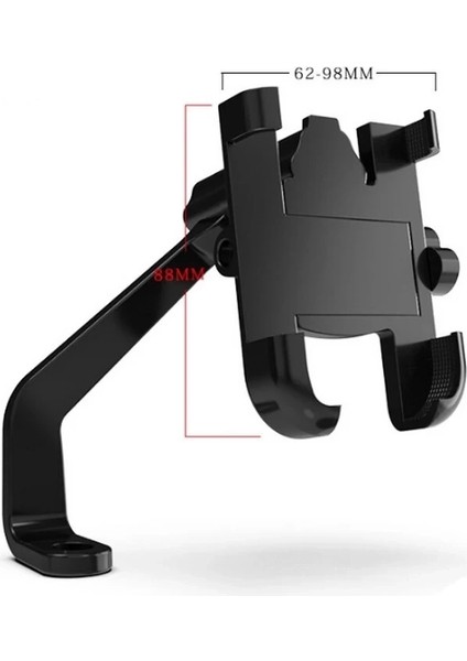 Alüminyum Gövdeli Metal Ayna Bağlantılı Motosiklet Telefon Tutucu 7 Inç Xl ( Lisinya ) indirimleri