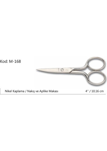 Europe Kalın Nakış Makası Süper Kalite No:4 10,16 cm fiyatları