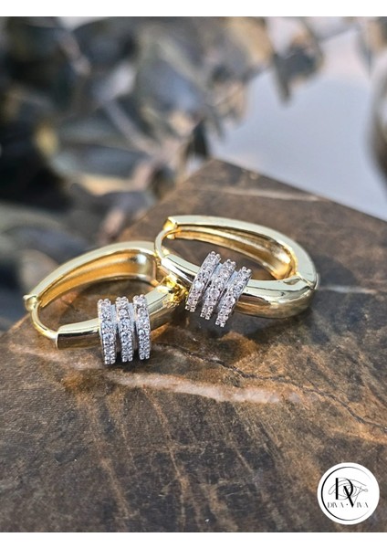 - Glow Earrings – Gold Kaplama Zirkon Detaylı Kadın Küpe (KOD-308) fiyatları