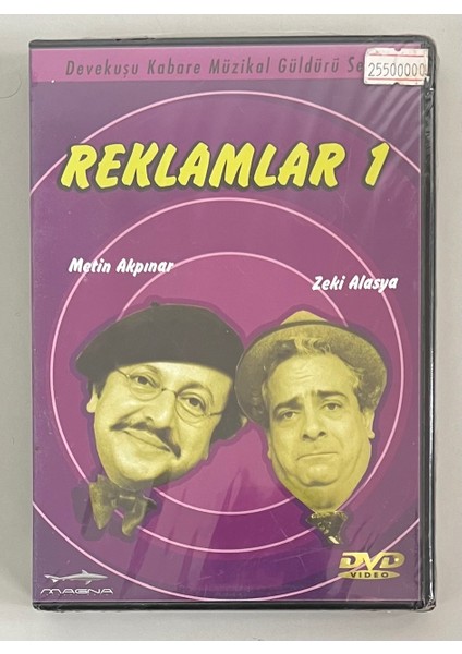 Metin Akpınar Zeki Alasya Reklamlar 1 DVD (Jelatininde Sıfır Orijnal Dvd)
