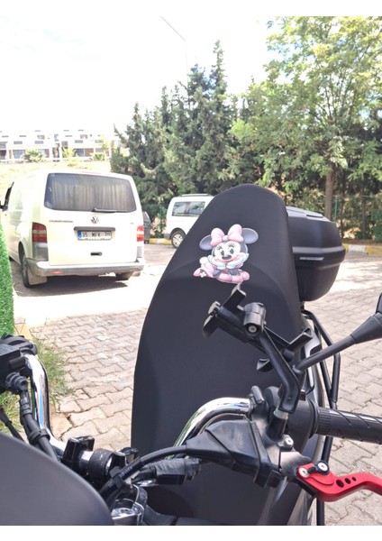 Minnie Mouse Desenli Siyah Motosiklet Koltuk Kılıfı Ekonomik fiyatları