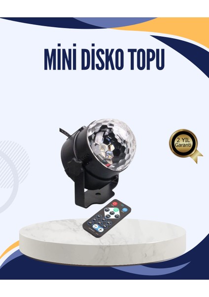 Müzik Sensörlü Renkli LED Parti Işığı