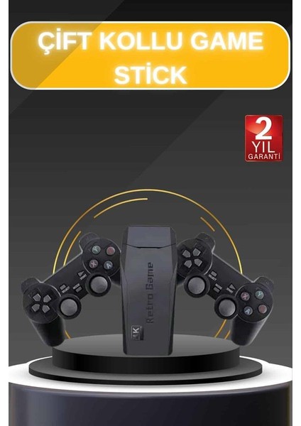 Game Stick El Atarisi 2.4g Kablosuz Çift Kol Oyunlar 4K Game Stick 3500 Oyunlu Atari Uyumlu fiyatları