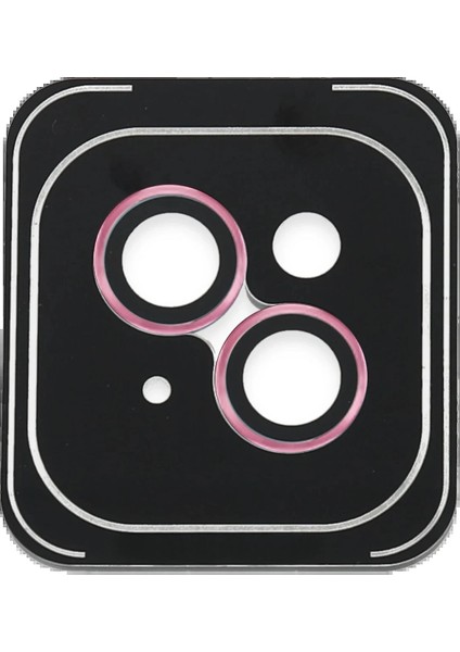 Bfs iPhone 14 Pvd Metal Kamera Lens - Pembe